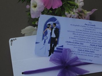 Invitatii nunta handmade Nunta Sibiu