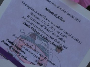 Invitatii nunta handmade Nunta Sibiu